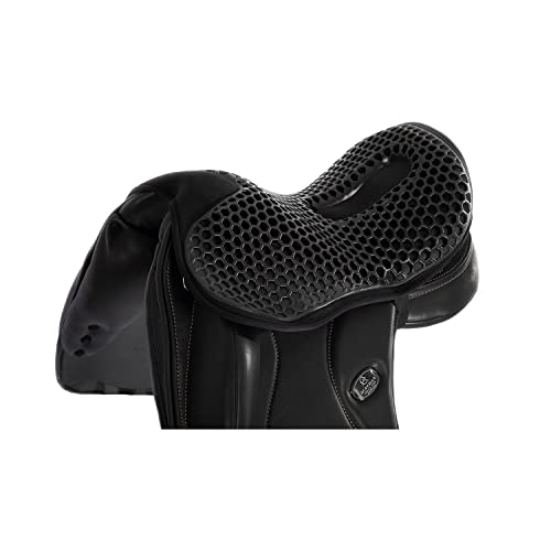 Acavallo Ortho-Coccyx Seat Saver Dressag Sitzkissen mit Aussparung Gel Out Black 20mm von Acavallo