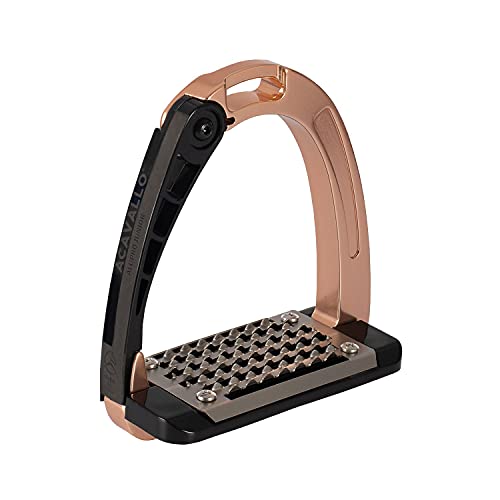 Acavallo - Sicherheits-Steigbügel Arena Alupro Junior, Farbe Rosegold von Acavallo