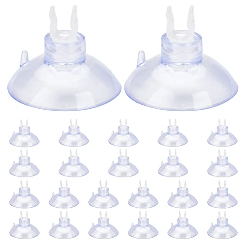 AccEncyc Aquarium-Saugnapf-Clips, transparent, 24 Stück, Fischtank-Schlauchhalter, Clip für Aquarien, Aquarium-Luftschlauch, Schlauch AccEncyc Aquarium-Saugnapf-Clips, transparent, 24 Stück, Fischtank-Schlauchhalter, Clip für Aquarien, Aquarium-Luftschlauch, Schlauch von AccEncyc
