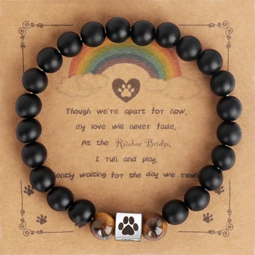 AccEncyc Hunde-Tracking-Armband, Gedenkgeschenke für den Verlust des Hundes, individueller Haustierschmuck, Ehren geliebter Hunde, Komfort-Andenken für trauernde Besitzer AccEncyc Hunde-Tracking-Armband, Gedenkgeschenke für den Verlust des Hundes, individueller Haustierschmuck, Ehren geliebter Hunde, Komfort-Andenken für trauernde Besitzer von AccEncyc