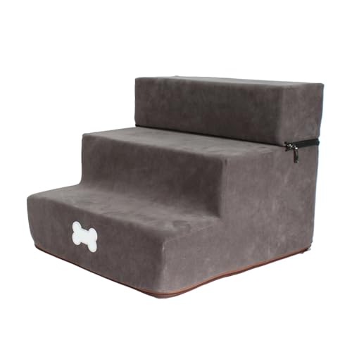 Aceirropy Haustiertreppe – Welpentreppe für Sofa, 3 Ebenen, ergonomische Haustiertreppe für Bett, Sofa, Arbeitsplatz, Schlafzimmer, Möbel, Wohnzimmer, Wohnung, Couch Aceirropy Haustiertreppe – Welpentreppe für Sofa, 3 Ebenen, ergonomische Haustiertreppe für Bett, Sofa, Arbeitsplatz, Schlafzimmer, Möbel, Wohnzimmer, Wohnung, Couch von Aceirropy