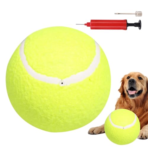 Aceirropy Riesiger Tennisball für Hunde | Aufblasbarer riesiger Hunde-Tennisball – Kinder Spielbälle mit Pumpe und Nadel, Welpenball Spielzeug, Haustier-Kauspielzeug für Training Spielen Aceirropy Riesiger Tennisball für Hunde | Aufblasbarer riesiger Hunde-Tennisball – Kinder Spielbälle mit Pumpe und Nadel, Welpenball Spielzeug, Haustier-Kauspielzeug für Training Spielen von Aceirropy