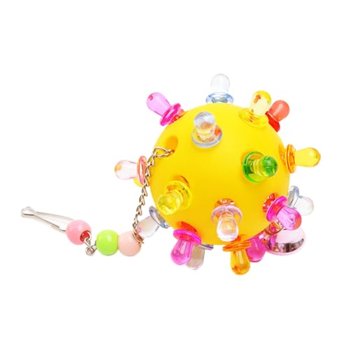 Aceirropy Vogelspielzeug für Conures, Vogelspielzeug für Papageien,Planet Design Shotet Kauspielzeug | Cage Accessoires Training Relief Langeweile Forager Ball für Spielplatz & Wellensittiche von Aceirropy