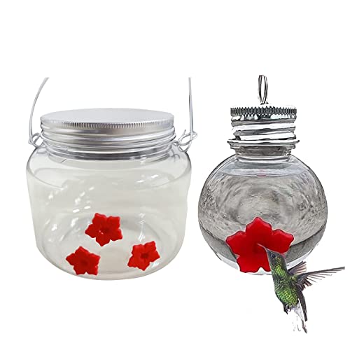 Acfthepiey 2Pack Einmachglas-VogelhäUschen mit 3 AnschlüSsen, VogelhäUschen für AufhäNgen Freien, Tragbares VogelhäUschen Acfthepiey 2Pack Einmachglas-VogelhäUschen mit 3 AnschlüSsen, VogelhäUschen für AufhäNgen Freien, Tragbares VogelhäUschen von Acfthepiey