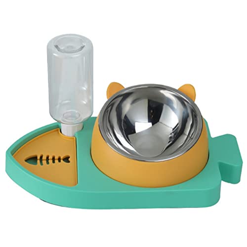Acfthepiey 3-in-1-Futterwasserspender in Fischform, automatischer Nachfüllnapf, Hundebecken, Wasserspender, A von Acfthepiey