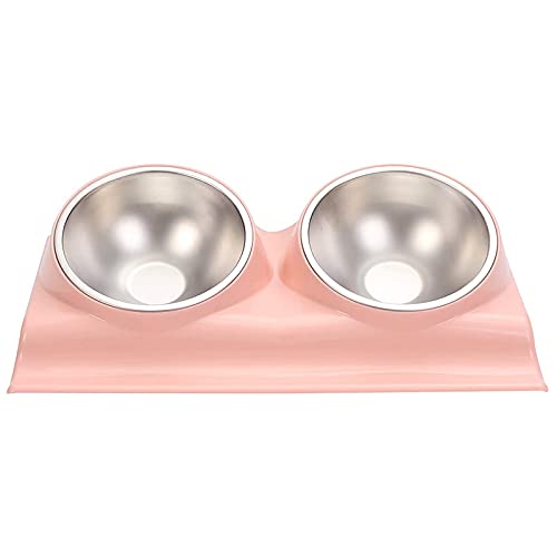 Acfthepiey Hundenäpfe Doppelt Erhöhte Futternäpfe Erhöhte Näpfe mit Anti-Harz-Station, Pet Feeder Bowls Pink Acfthepiey Hundenäpfe Doppelt Erhöhte Futternäpfe Erhöhte Näpfe mit Anti-Harz-Station, Pet Feeder Bowls Pink von Acfthepiey