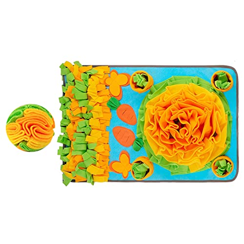 Acfthepiey Pet Dog Snuffle Mat Nose Smell Training Sniffing Pad Dog Puzzle Toy Slow Feeding Bowl Food Dispenser Treats Pad Dog Toy von Acfthepiey