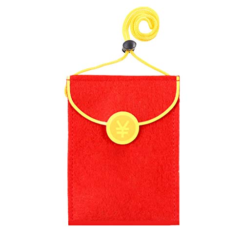 AchidistviQ Neujahrs-Haustier-Kleidungszubehör, verstellbare Handtasche mit rotem Umschlag-Design, Messenger-Tasche für Frühling, Festival, Weihnachten, Party, Spaziergänge und Outdoor-Aktivitäten - Rot von AchidistviQ