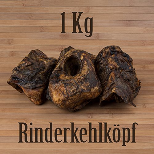 1 Kg 8-10 Stück Rinderkehlkopf Wie Schinckenknochen Ochsenzeimer Kausnack Kauartikel von Kauzeit