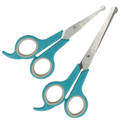 Acme United Europe GmbH Pets Aid Only Fellscheren-Set, abgerundete Spitze, Pfotenscheren, Gesamtlänge 14,8 cm BZW. 17,5 cm, Klingenlänge 5,1 cm BZW. 7,7 cm, PAO-10004 von Pets Aid Only