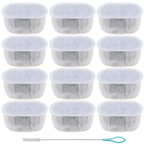 Acmerota 12 Stück Ersatzfilter für Katzentrinkbrunnen, kompatibel für WOPET 67oz/2L automatischer Katzenbrunnen, Katzenbrunnenfilter passend für W300 W500 Wasserspender für Haustiertrinkbrunnen Acmerota 12 Stück Ersatzfilter für Katzentrinkbrunnen, kompatibel für WOPET 67oz/2L automatischer Katzenbrunnen, Katzenbrunnenfilter passend für W300 W500 Wasserspender für Haustiertrinkbrunnen von Acmerota