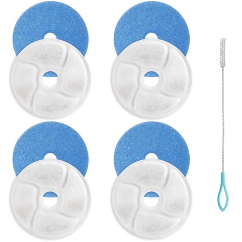 Acmerota 4 Set Katzenbrunnen Ersatzfilter für NPET WF160 WF040 WF120 Katzenbrunnen, mehrere Filtersysteme, Ersatzfilter für Hunde, Katzen, Trinkbrunnen mit Harz und Aktivkohle Acmerota 4 Set Katzenbrunnen Ersatzfilter für NPET WF160 WF040 WF120 Katzenbrunnen, mehrere Filtersysteme, Ersatzfilter für Hunde, Katzen, Trinkbrunnen mit Harz und Aktivkohle von Acmerota