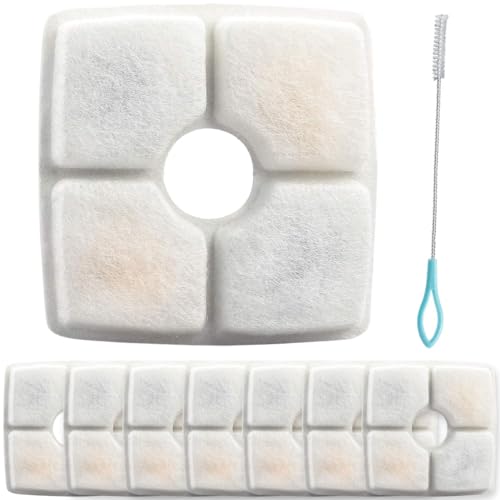 Acmerota 8 Stück Ersatzfilter für Trinkbrunnen für Haustier, Trinkbrunnen Ersatzfilter für Katzen und Hunde, Filter mit Harz und Aktivkohle Ersatz 84oz/2.5L Haustier-Brunnen-Filter Acmerota 8 Stück Ersatzfilter für Trinkbrunnen für Haustier, Trinkbrunnen Ersatzfilter für Katzen und Hunde, Filter mit Harz und Aktivkohle Ersatz 84oz/2.5L Haustier-Brunnen-Filter von Acmerota
