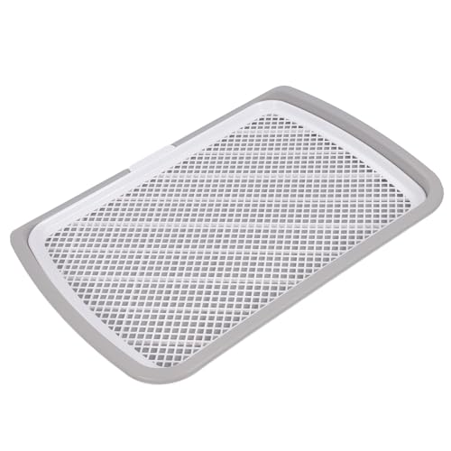 Abnehmbare und waschbare Hunde-PIPI-Pad-Halterung aus Netzgewebe für kleine Hunderassen, Grau von Acouto