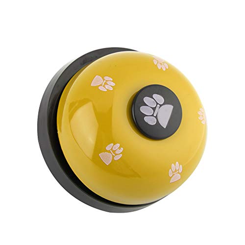 Acouto 0 Haustierspielzeug, Cartoon, niedlich, langlebig, robust, Eisen, für Hunde, Katzen, interaktives Spielzeug mit rutschfester Gummibasis, Weiß (Gelb) von Acouto