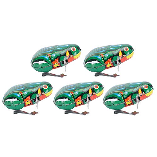 Acouto 5 PCs Uhrwerk Haustier Spielzeug Eisenblech -Frösche für Katzenhund -Spielzubehör für Gleichen oder mit. Clockwork Frogsiron Blech Taktarbeit (Halbautomatischer Uhrwerk-Frosch) von Acouto