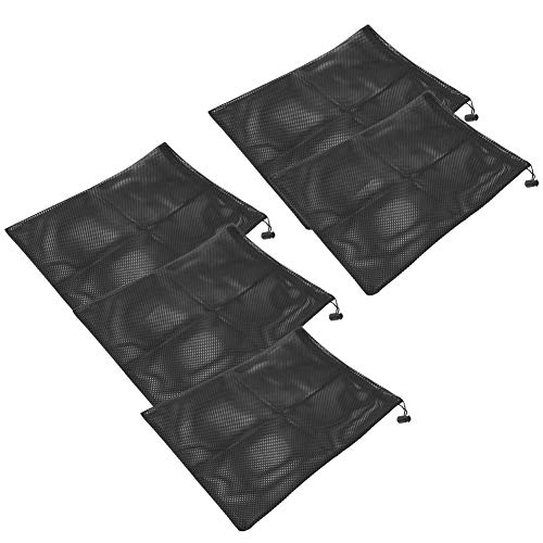 Acouto 5 -pcs -Pumpennetzfilterbeutel, 31 X 41 cm, Tragbarer Pumpenfilterbeutel mit Kordelkordel, Verhindert Trümmer, Schützt die Pumpe vor Organischer Substanz, Bequemes Zubehör für von Acouto