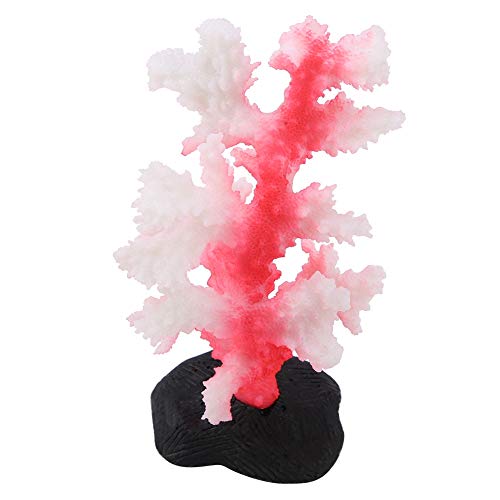 Acouto Aquarium Dekorationen Künstliche Leuchtende Korallen Anemone Aquarium Silikonsimulationspflanze Aquarium Landschaftsbau Ornament Zubehör (Rot) von Acouto