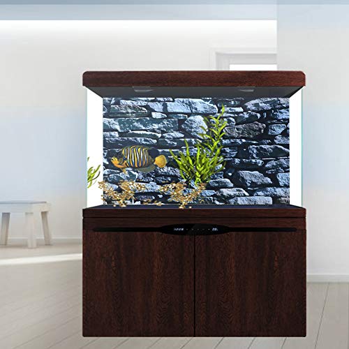 Acouto Aquarium Poster Unterwasser Fisch Muster Hintergrund Poster Dekorative Malerei PVC Aufkleber Landschaft Bild für Aquarium Aquarium (61 * 30CM) von Acouto