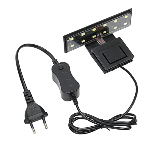 Acouto Aquariumklemme auf LED -Licht, Superhellfestes Weißfreundliches Weißes Licht, Energieeinsparung mit Aquariumklemme an Lampe, für Wasserpflanzen (EU -Stecker 220 V) von Acouto