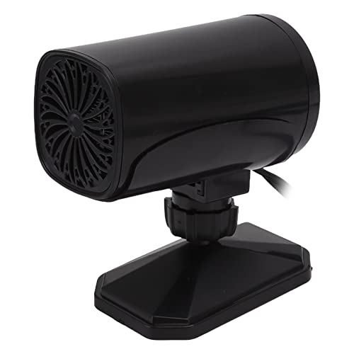 Acouto Autoheizventilator für das Auto für das Auto Effizient auf der Heizung der Windschutzscheibenkühlung 360 -Grad -Rotation Tragbares Autoheizung für Alle Jahreszeiten (Schwarz 24V) von Acouto