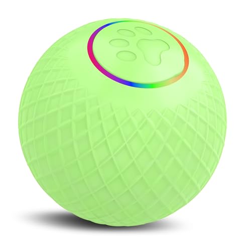 Acouto Cat Toy Ball mit Fernbedienung Interaktiver Spielzeugball Niedriger Rausch Typ C Ladung Dual Mode Design Jolly Ball Cat -Spielzeug für Innenkatzen Automatische (Keine Acouto Cat Toy Ball mit Fernbedienung Interaktiver Spielzeugball Niedriger Rausch Typ C Ladung Dual Mode Design Jolly Ball Cat -Spielzeug für Innenkatzen Automatische (Keine von Acouto