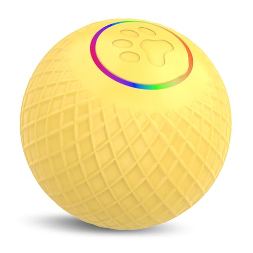 Acouto Cat Toy Ball mit Fernbedienung Interaktiver Spielzeugball Niedriger Rausch Typ C Ladung Dual Mode Design Jolly Ball Cat -Spielzeug für Innenkatzen Automatische (Keine Acouto Cat Toy Ball mit Fernbedienung Interaktiver Spielzeugball Niedriger Rausch Typ C Ladung Dual Mode Design Jolly Ball Cat -Spielzeug für Innenkatzen Automatische (Keine von Acouto