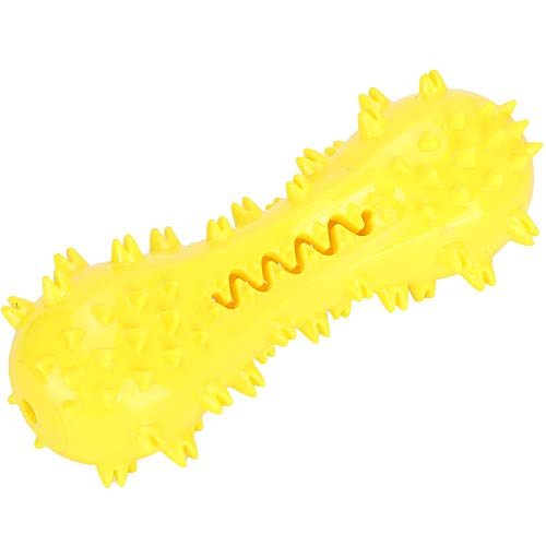Acouto Pet Toys Zahnreinigung, Molar Rod Mit Sound Interactive Toy (Gelb) von Acouto
