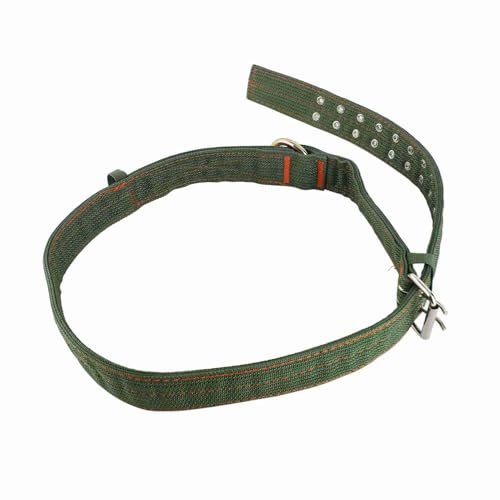 Acouto Einstellbare Leinwand mit Kuhkragen mit Metallschnalle für Rinder, Premium -Material Elastic Nackengurt für Viehstock (Große Größe: 43 x 49 mm/1,69 x 1,93 Zoll,) von Acouto