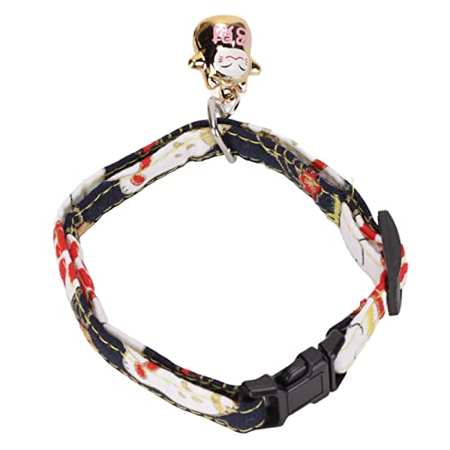 Acouto Einstellbarer Katzenkragen des Japanischen Stils mit Bell für Weihnachten Halloween Neujahr, Niedliche Japanische Kimono -Kätzchenkragen für Kleine Haustiere (Japanischer Stil - Marine Lucky Acouto Einstellbarer Katzenkragen des Japanischen Stils mit Bell für Weihnachten Halloween Neujahr, Niedliche Japanische Kimono -Kätzchenkragen für Kleine Haustiere (Japanischer Stil - Marine Lucky von Acouto
