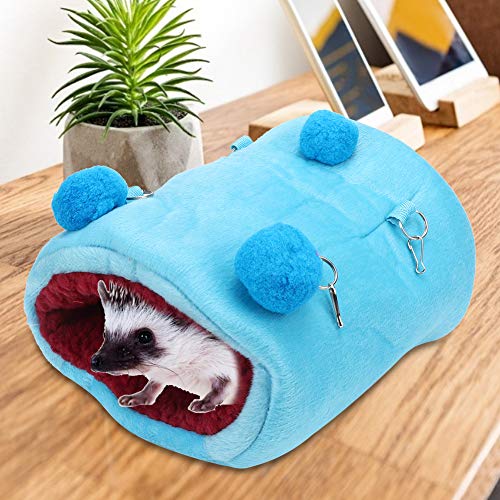 Acouto Meerschweinchen Flanell Verdicken Mini Haustier Hamster Frettchen Warme Höngematte Höngen Schlaf Haus Schaukel für Köfig (Himmelblau) von Acouto