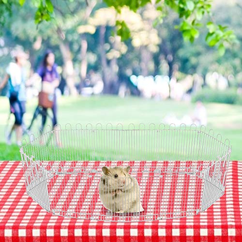 Acouto Hamsterzaunaun, Hamsterspielzeug, Eisennetz, Farbbeschichtung mit Kunststoffschnalle, 28 Stück für die Hecke Acouto Hamsterzaunaun, Hamsterspielzeug, Eisennetz, Farbbeschichtung mit Kunststoffschnalle, 28 Stück für die Hecke von Acouto