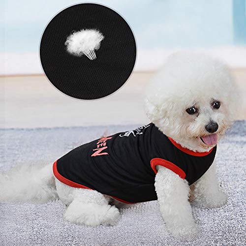 Acouto Haustier Kleidung Hund Halloween Kostüm, Schwarz Polyester Kleidung Haustier Halloween Mantel Weste Party Dress Up (M) von Acouto
