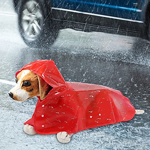 Acouto Hund Regenmantel Mit Kapuze, Hund Regenjacke Mit Kapuze für Hunde Und Welpen (XL) von Acouto