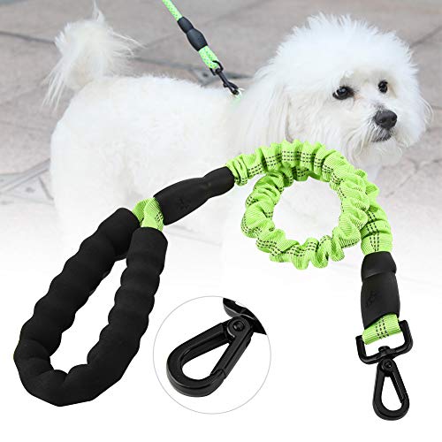 Acouto Hundeleine Strong Seil Elastic Walking Training Leine für eine Komfortable Kontrolle für das Laufen, 3,28 Fuß, Schwarz (Green) von Acouto