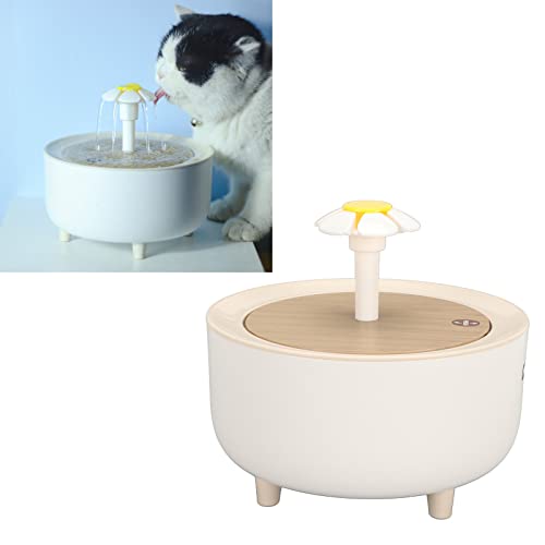 Acouto Katzen-Wasserbrunnen, 2 L, Intelligenter Automatischer Wasserbrunnen, Zyklische Filtration, USB-Schnittstelle, Haustier-Wasserspender für Katzen und Hunde von Acouto