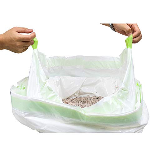 Acouto Katzenstrauder -Box -Bag Kitty Abfall -Katzentoilette Liner Einfach Aufzuräumen (Typ 1 & L) von Acouto