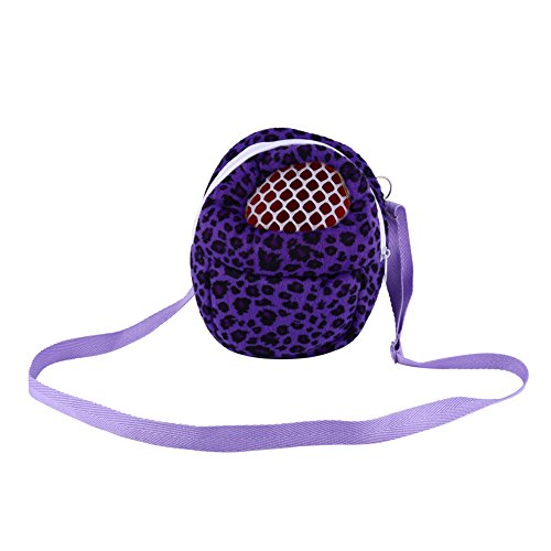 Acouto Leopard Pet Carrierbeutel mit 3 Farbiger Haustier für Rattenhamster Chinchilla Eichhörnchen und Andere, Geeignet Zum Tragen, Wasch- und Warmes Kurzes (18 * 13cm) von Acouto