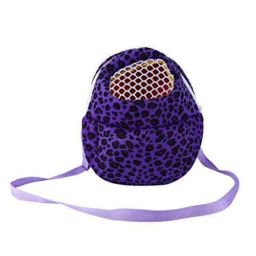Acouto Leopard Pet Carrierbeutel mit 3 Farbiger Haustier für Rattenhamster Chinchilla Eichhörnchen und Andere, Geeignet Zum Tragen, Wasch- und Warmes Kurzes (22 * 18 cm) von Acouto