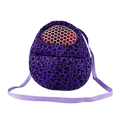 Acouto Leopard Pet Carrierbeutel mit 3 Farbiger Haustier für Rattenhamster Chinchilla Eichhörnchen und Andere, Geeignet Zum Tragen, Wasch- und Warmes Kurzes (25 * 21 cm) von Acouto