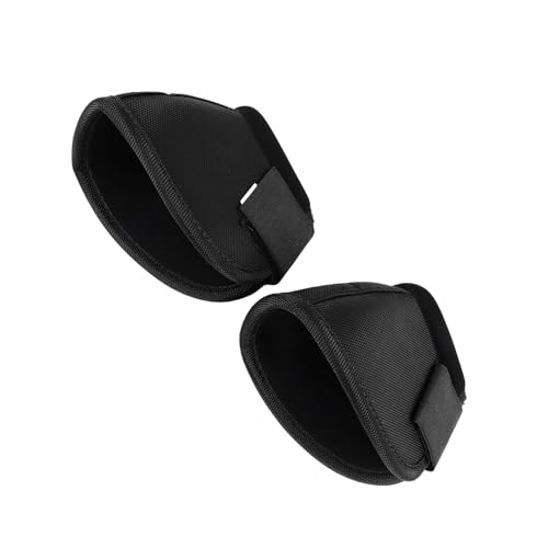 Acouto Pferdeglockenstiefel Ochse Stoff Tragen Widerstand Bequeme Atmungsaktive Hufstiefel für Pferdegetriebe Black M Horse Bell Bootshorse Bootshorse Guardox Stoff (S) von Acouto