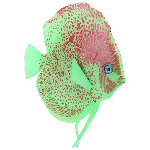 Acouto Realistische Gefölschte Fischaquarium-Aquarium-Künstliche Simulation Leuchtender Ozean Tropischer -Fisch-Aquarium-Ornament-Landschaftsdekoration (Grün) von Acouto