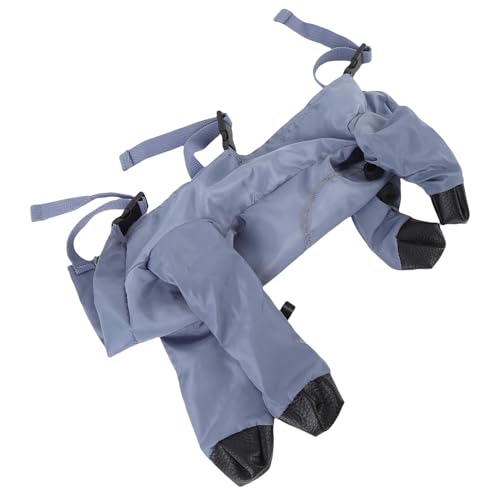Acouto Regenfeste Hundhose mit Hundestiefeln Erinnerung Memory Stoff Atmungsable Hundepfoten Beschützer Kleidung füR Regnerische Tag Im Freien Im Freien Laufen M -Material aus Gefertigtem Stoff R (L) von Acouto