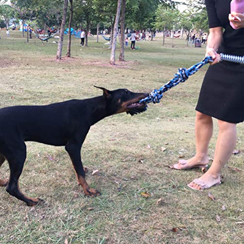 Acouto Sp Pole Hundeseilspielzeug Hund Tauziehen Spielzeug Outdoor-Hängeübungsseil für Haustier Holzbalken Zur Schaffung eines Außenbereichs für Haustiere Ermöglicht (Blue) von Acouto