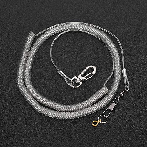 Acouto Vogel Vogel Bündel Wimpern Richtig Training Seil Durable für Flug auf dem Set: Material: Plastik + Stahldraht für Vogel-Liebhaber (3,5mm) von Acouto