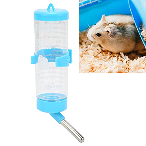 Acouto Wasserflaschen, Hamster-Wasserflaschenspender Automatischer Tropffreier Hamster-Trinkbrunnen für Kleintiere (Blau) von Acouto