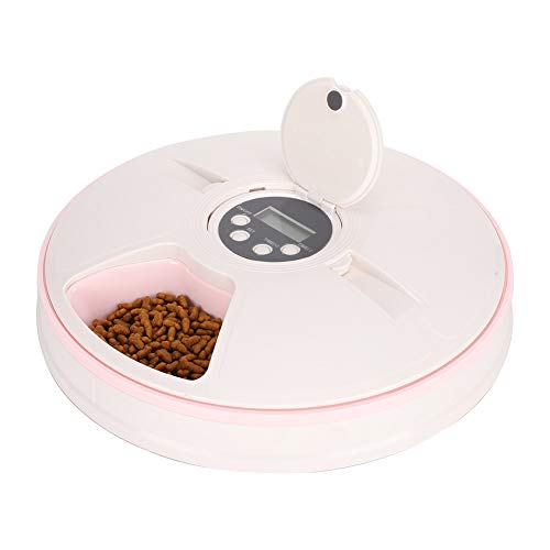 Automatischer Spender für Haustiere, ABS, 450 g, große Kapazität, Granary, digitaler Timer, Hunde, Portionskontrolle, Trocken- und Nassfutterspender, 6 Stück Automatischer Spender für Haustiere, ABS, 450 g, große Kapazität, Granary, digitaler Timer, Hunde, Portionskontrolle, Trocken- und Nassfutterspender, 6 Stück von Acouto