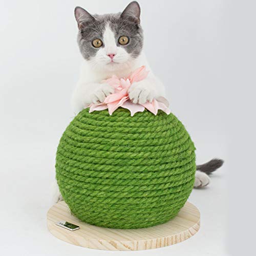 B -Form Katzenbrettkatze Kratzen B Cat Claw Nagel Polierspielzeug B -Form Katze Rubbis -Board -Katze Kratzen Ballcat Toy A. (Green) von Acouto