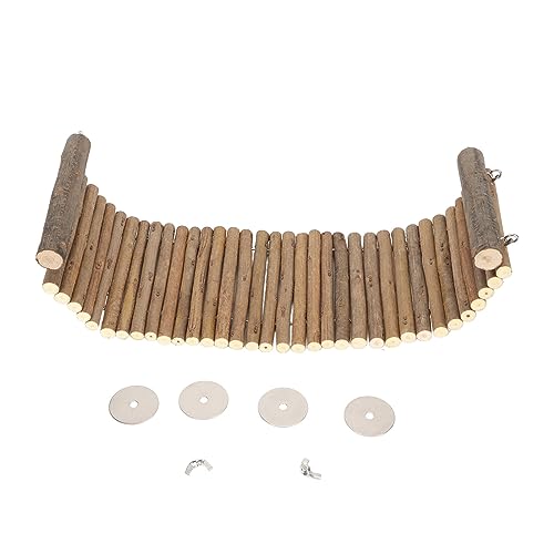Biegbare hölzerne Chinchilla Hängebrücke Spielzeug für Hamster und Kleintiere, handgefertigt aus Buschzweigen Biegbare hölzerne Chinchilla Hängebrücke Spielzeug für Hamster und Kleintiere, handgefertigt aus Buschzweigen von Acouto