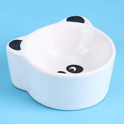 Cartoon Tierform Pet Bowl Kleintierfutter Wasserfütterungsschalen Pet Ceramic Bowl Easy cleanss Pet Food Bowl (Panda) von Acouto